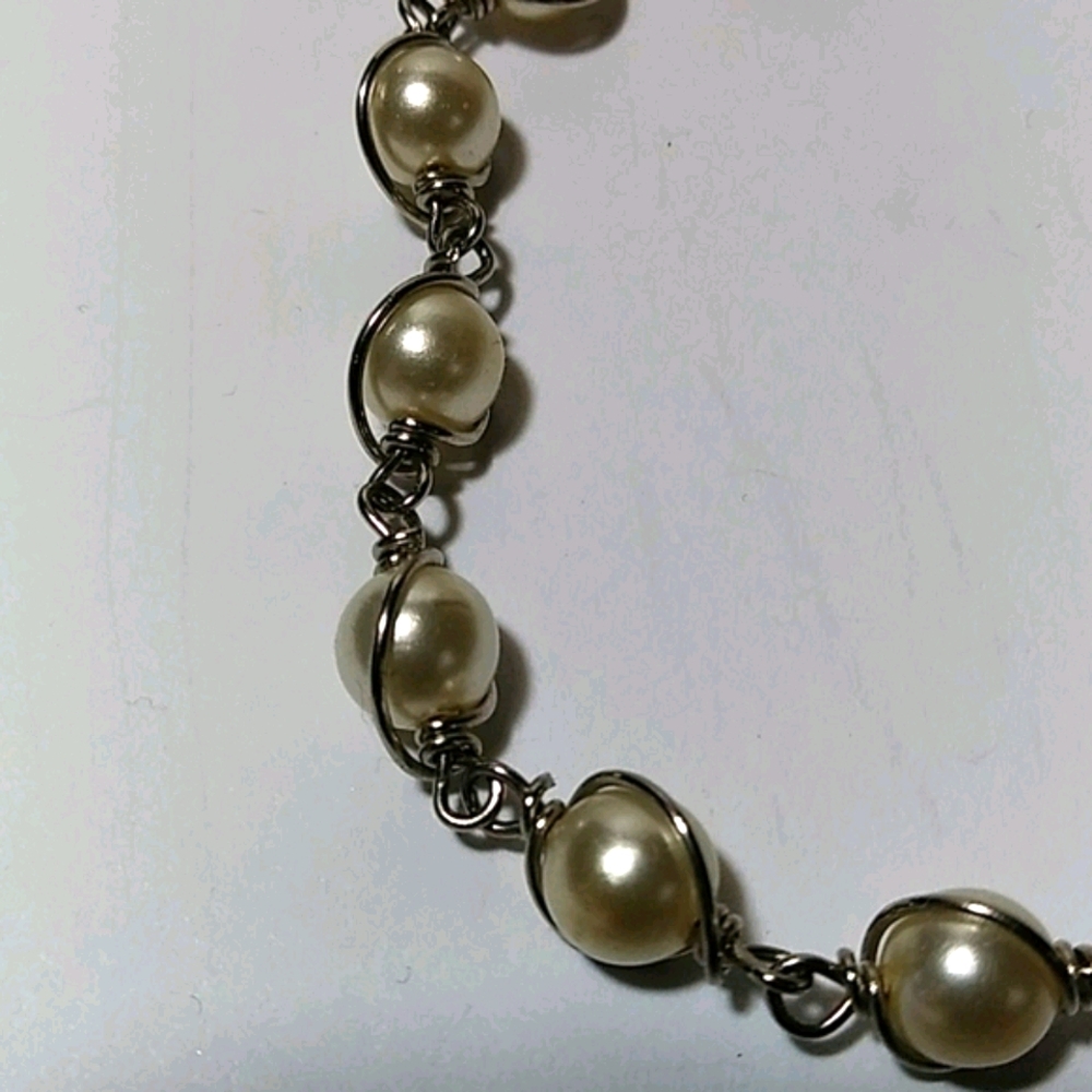 Wrap Faux Pearl Bracelet